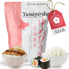 East and Else Premium Japanese Sushi Rice, Yumepirika Short Grain, 2.2 LB (1 KG) – 100% Grown in Hokkaido, Product of Japan, Rich & Sticky Top-Grade Rice for Sushi, Onigiri, Katsu & Hearty Meals
