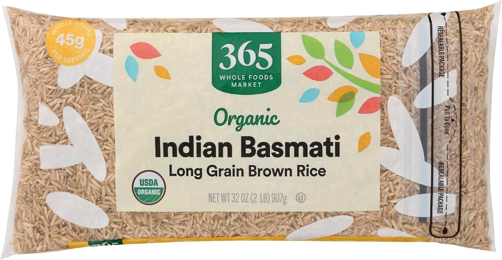365 by Whole Foods Market Organic Brown Basmati Indian Rice, 32 OZ