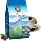 Jamaica Blue Mountain SPECIAL Peaberry Coffee | Wallenford | 1 LB Whole Bean| Medium Roasted - 100% Certified Authentic Jamaican Blue Mountain Coffee Beans Grade- Peaberry | Aroma Ridge.