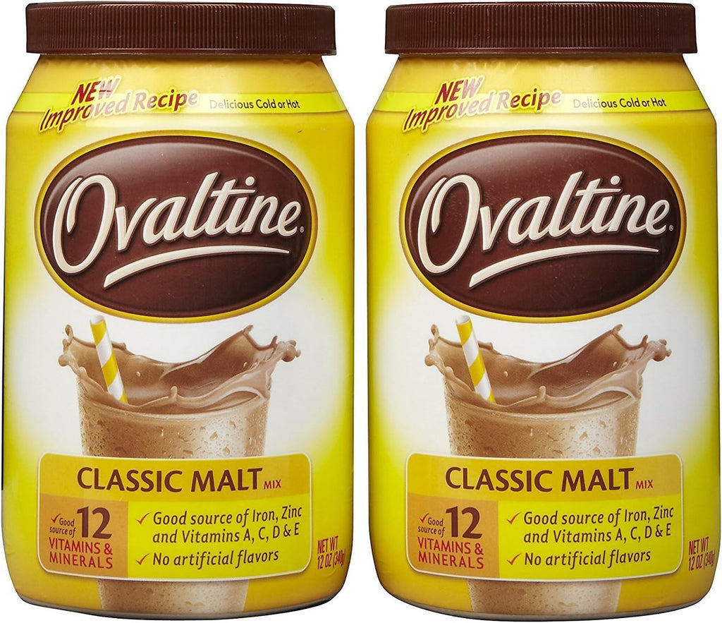 Ovaltine Classic Malt - 12 Ounce (Pack of 2)