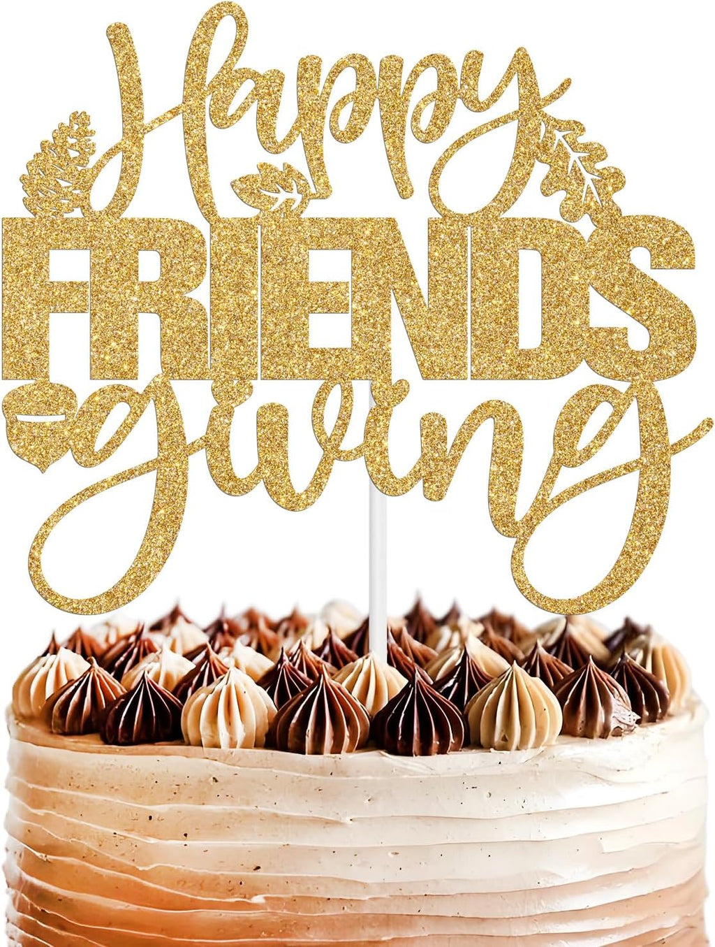 Happy Friends Giving Cake Topper, Thank You for All You Do, We Appreciate You, Fall Harvest Thankful Friendsgiving Festival Party Decorations Supplies