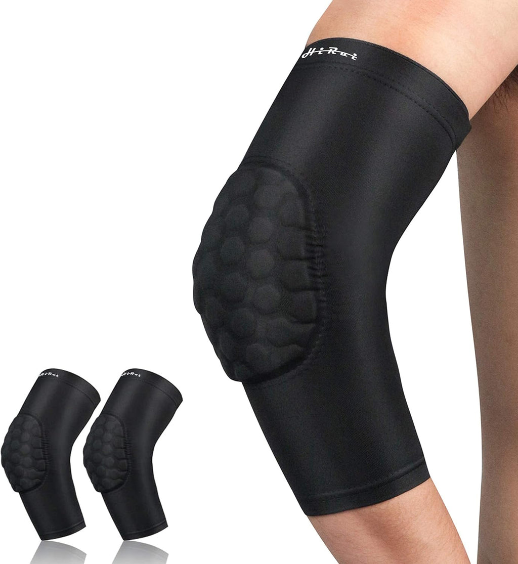 HiRui Elbow Pads for Teenagers Men and Women - Basketball Baseball Elbow Brace for Collision Avoidance and Support