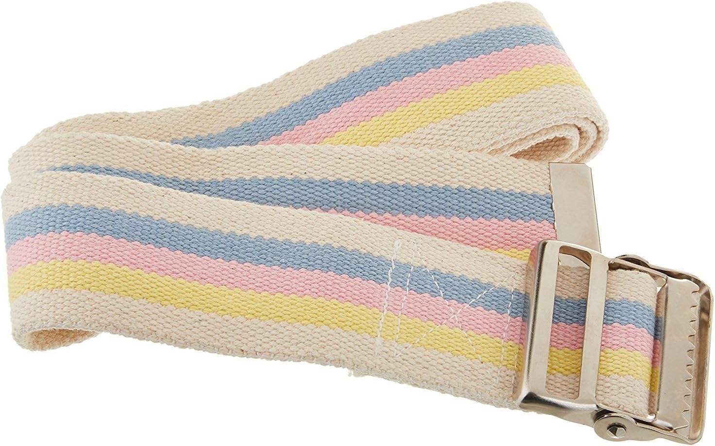Sammons Preston Gait Belt with Metal Buckle, 2" Wide, 48"L, Heavy Duty Gait Transfer Belt, Patient Transfer, Essential Walking and Transport Assistant for Elderly, Disabled, & Patients, Pastel