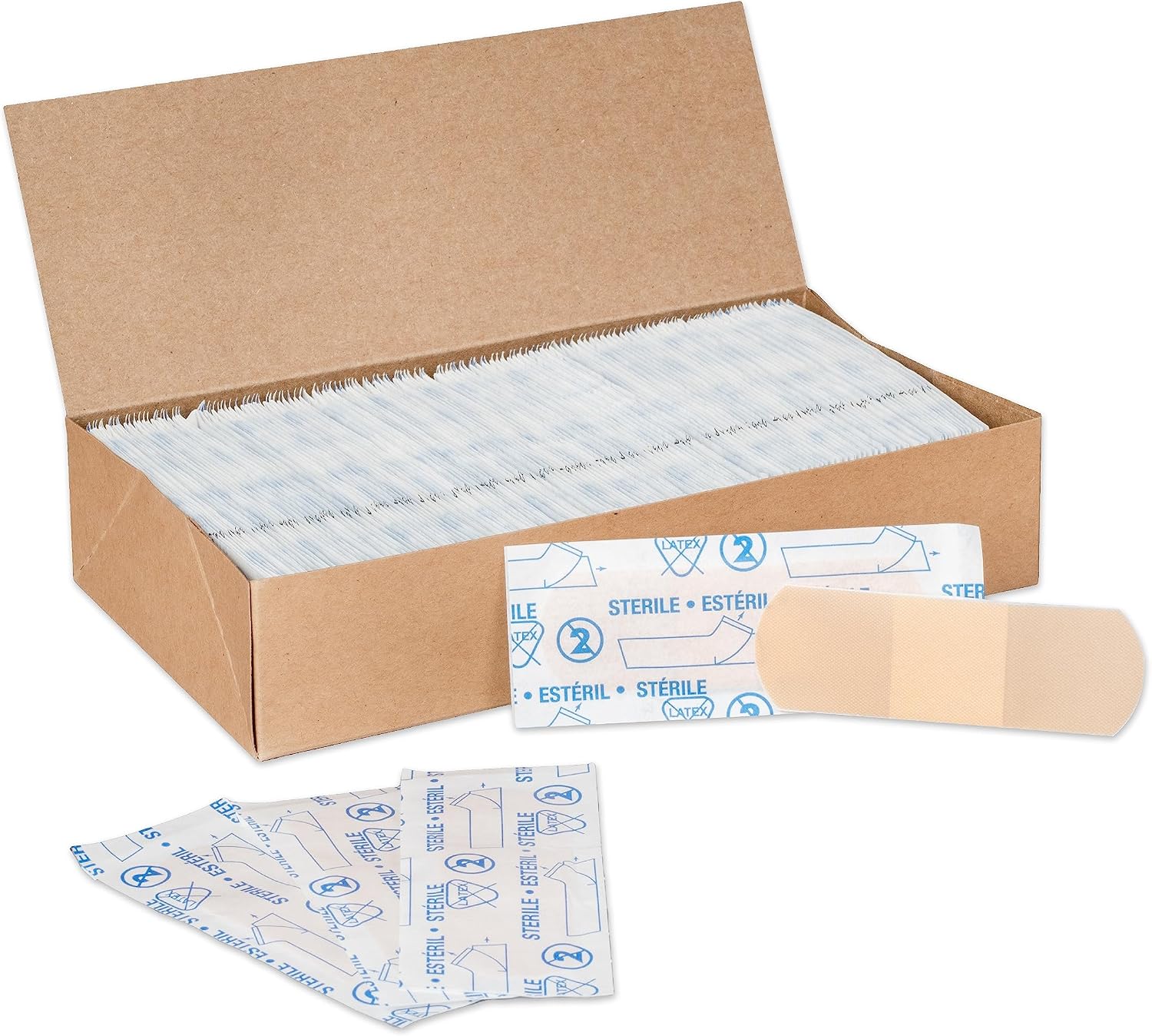 American White Cross Adhesive Bandages, Sheer Strips, 1" x 3" | Bulk Case of 1500 | Sterile, Breathable and Multi-Purpose for School Nurses, Businesses, and First Aid Kits