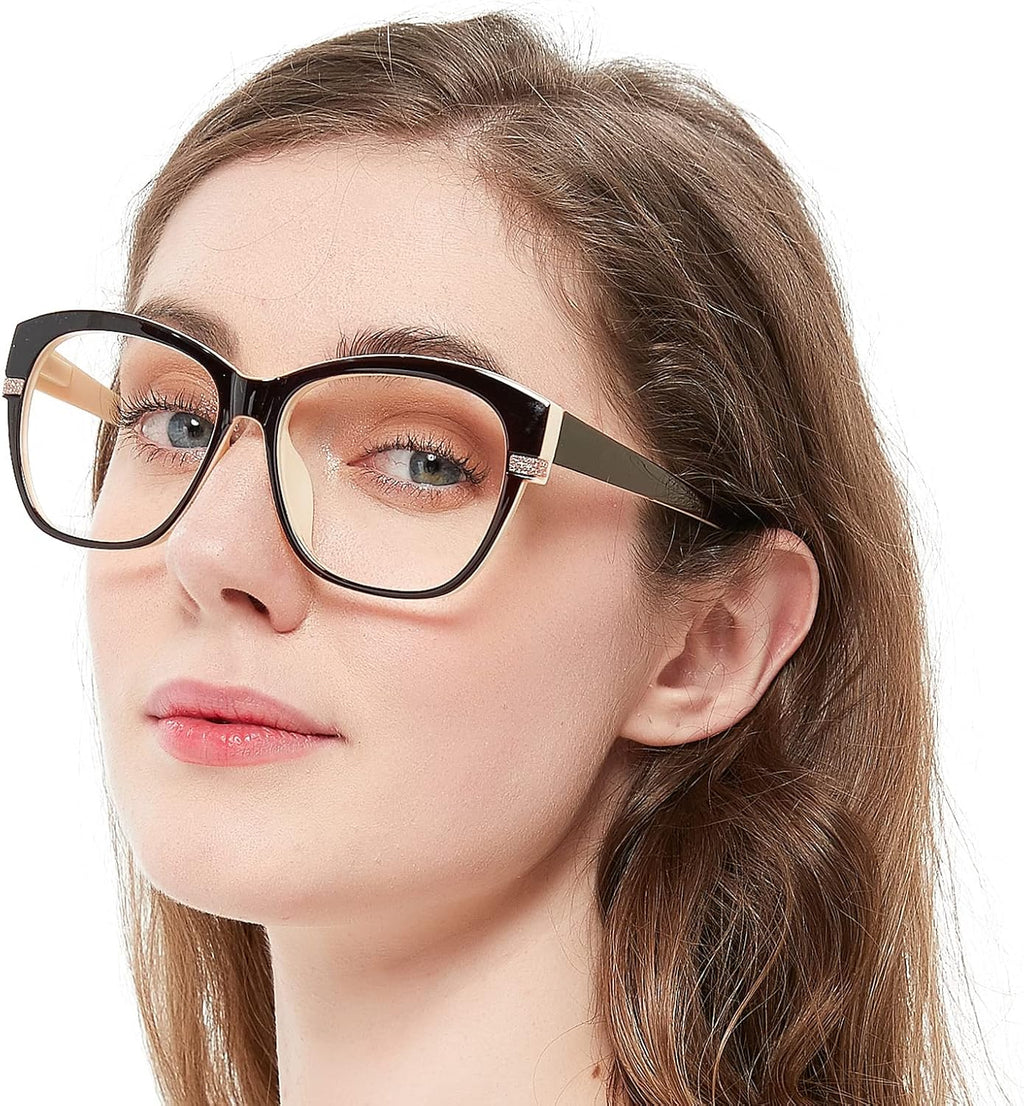 OCCI CHIARI Oversized Reading Glasses for Women Stylish Square Round Readers 1.0 1.25 1.50 1.75 2.0 2.25 2.50 2.75 3.0 3.5