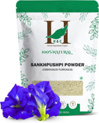 H&C Shankhpushpi Powder (Convolvulus pluricaulis) 227g / 0.5 Lb | an Ayurvedic Supplement for Memory and Concentration