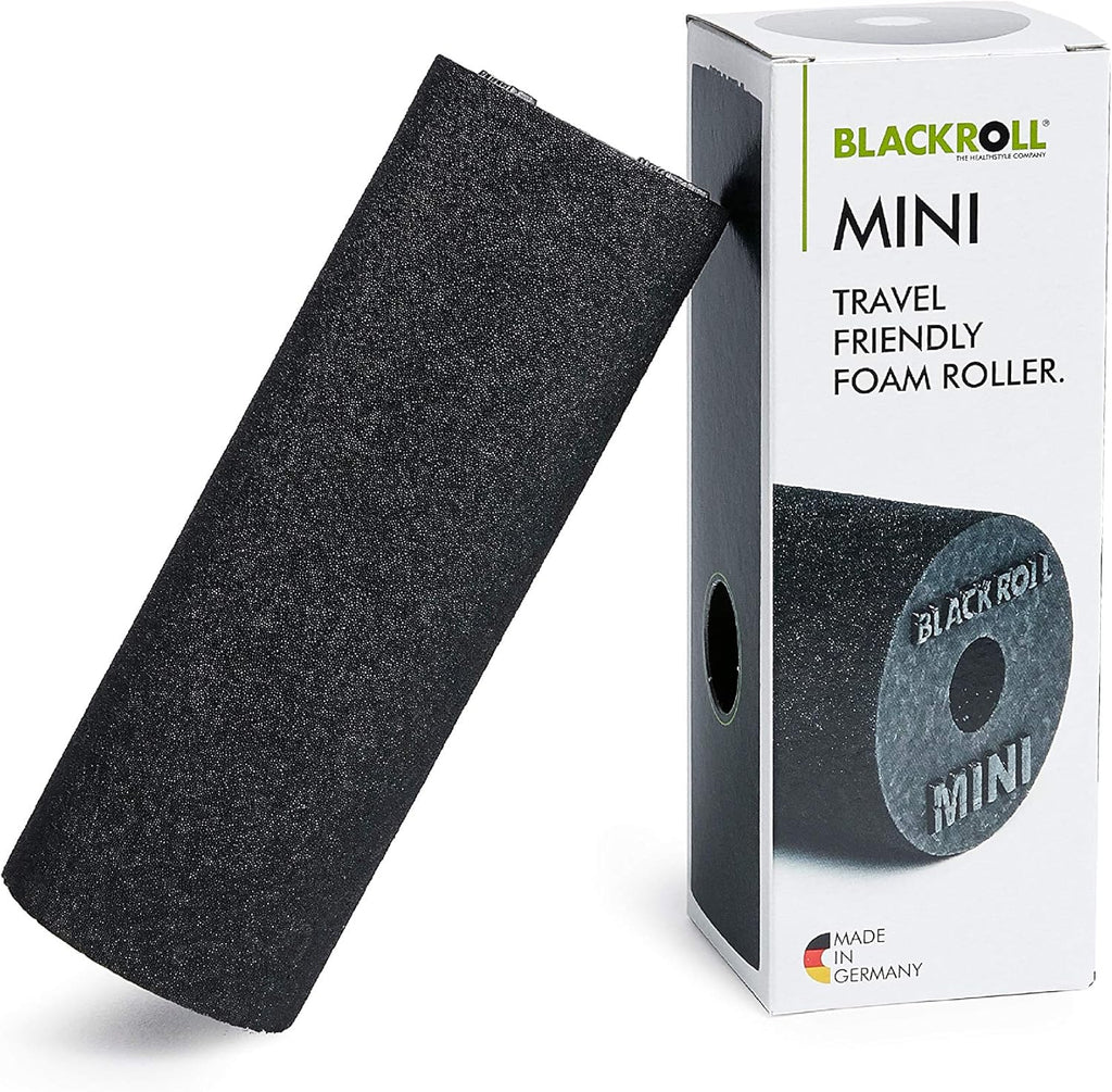 BLACKROLL - Mini Foam Roller, Massage Tool for Feet, Hands, and Arms, Ideal for Travel Size and Targeted Myofascial Release, for Exercise, Massage, and Muscle Recovery, 6" x 2", Black