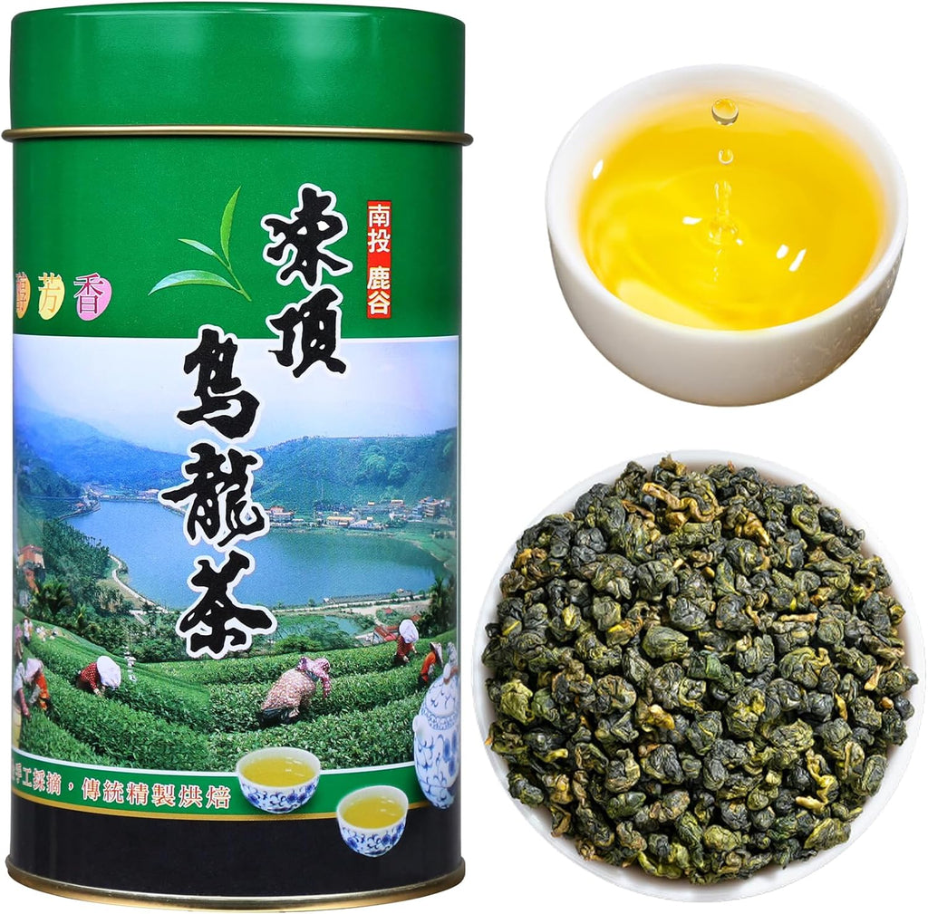 XIXICHA Dongding Oolong Tea Loose Leaf Taiwan Tea High Mountain Oolong Taiwan Dong Ding Gaoshan Ulong Tea Taiwanese Green Oolong One Thousand Meters High Mountain 150g/5.3oz （120 cups）凍頂乌龙茶 冻顶乌龙 乌龙茶 台湾茶
