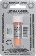 Sugarflair SILKY PEACH Edible Lustre Dust Powder - Cake decorating shimmer