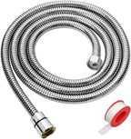 Shower Hose, 59 Inches Long Stainless Steel Handheld Shower Head Hose with Brass Insert and Nut - Durable and Flexible