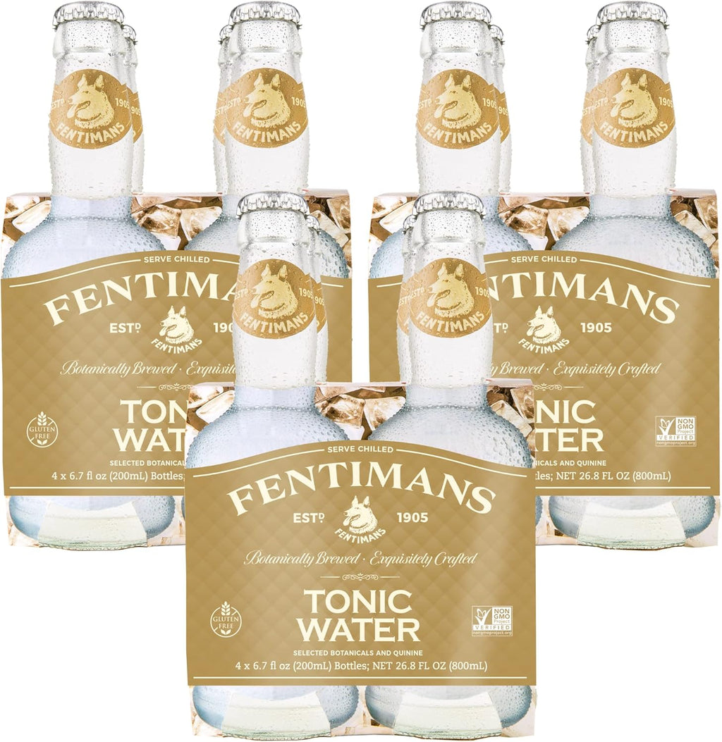 Fentimans Sparkling Tonic Water - Crafted Tonic Water with Quinine, All Natural Mixer, No Artificial Flavors, Preservatives or Sweeteners, Craft Soda, Botanically Brewed - 6.7 Fl Oz (Pack of 12)