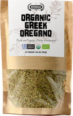 Apsogo Organic Greek Oregano - Premium Dried Oregano from Greece (7.05 oz) Authentic Leaves & Seasoning for Cooking, Freshly Dried, Fine Texture, Resealable Eco Pouch