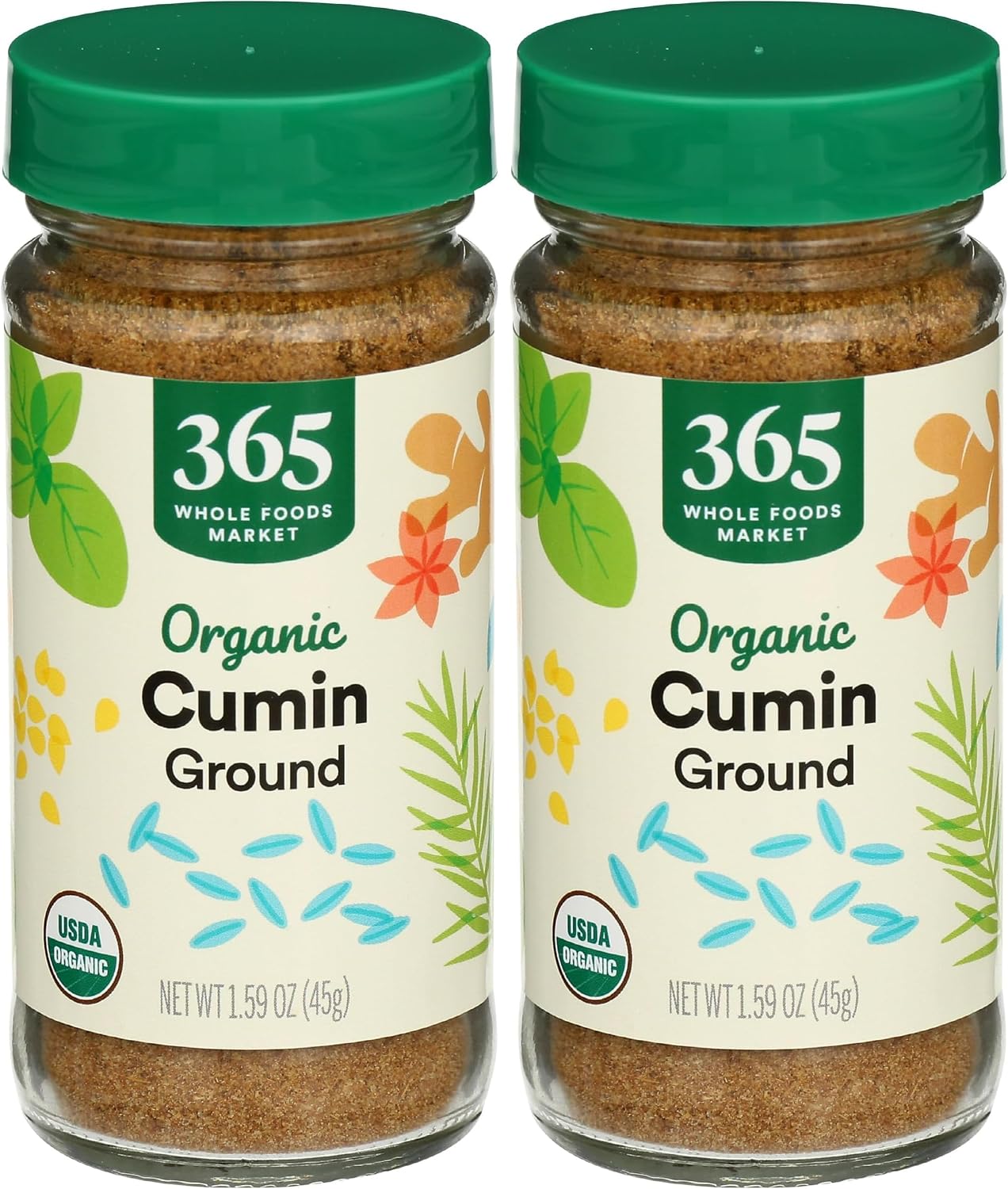 365 by Whole Foods Market, Organic Ground Cumin, 1.59 Ounce (Pack of 2)