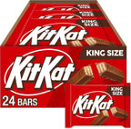 KIT KAT Milk Chocolate Wafer King Size, Candy Bars, 3 oz (24 Count)