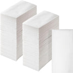 Artstyle Disposable Hand Towels for Bathroom, White Linen-Feel Guest Towels, Soft and Absorbent Dinner Paper Napkins, 12-inch x 17-inch, 500 ct.
