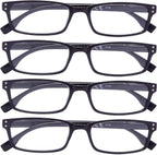 4 Pack Vintage Reading Glasses Men Comfort Readers Women Reading Eyeglasses