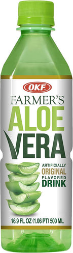 OKF Farmer's Aloe Vera Drink, Original, 16.9 Fluid Ounce (Pack of 12)