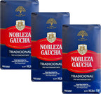 Nobleza Gaucha Yerba Mate Herbal Tea with Sterm | Traditional Argentina Brew USA-Specific Packaging 2.2 lbs - 3 Packs