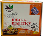 Desi Kitchen Golden Sella Basmati Rice 9Lbs/4.08Kg ~ Easy to Cook ~ Low Glycemic Index ~ Free Measuring Cup Inside ~ Eat Healthy Stay Healthy.