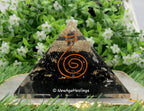 Large Orgone Pyramid | Shungite Pyramid Crystal | Coil Orgonite Pyramid | Organ Pyramids Positive Energy Healing