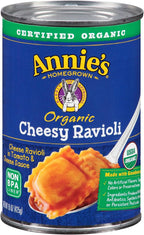 Annie's Organic Canned Pasta, Cheesy Ravioli in Tomato & Cheese Sauce, 15 oz (Pack of 12)