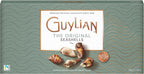 Belgian Chocolate Seashells, 17.64 oz, 44 pc Original Gourmet Hazelnut Praliné Treat by GuyLian, White, Milk & Dark Chocolate Candy Gift Box for Women and Men