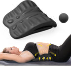 RESTCLOUD Back Stretcher for Back Pain Relief, Back Stretching Cushion, Chronic Lumbar Support Pillow Helps with Spinal Stenosis, Herniated Disc and Sciatica Nerve Pain Relief Lumbar Stretcher