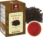 TIAN HU SHAN Puerh Tea Loose Leaf, Ripe Pu'erh Tea, Aged Black Tea Puerh, 8 Ounce (Pack of 1)