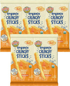 Earth's Best Organic Baby Food, Dissolvable Teething Snack for Babies 6 Months and Older, Cheddar Cheese Crunchy Sticks, .56 oz Pack (Pack of 5)