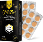 Manuka Honey Lozenges, 16 Count Made W/UMF 20+, MGO 1046 New Zealand Manuka Honey, UMF Certified, Monofloral, Traceable from Hive to Hand