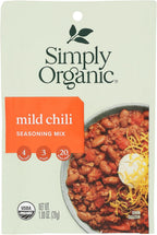 SIMPLY ORGANIC Organic Mild Chili Seasoning, 1 OZ