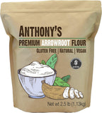 Anthony's Premium Arrowroot Flour Powder, 2.5 lb, Gluten Free, Non GMO, Cornstarch Alternative