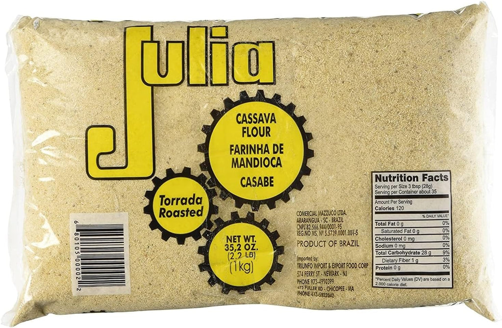 Toasted Cassava Flour Brand Julia 1 Package of 1 Kg