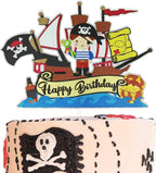 Festus Pirate Cake Topper, Pirate Birthday Party Decoration, Treasure Cake Topper, Pirate Ship Cake Toppe Cake Topper, Pirate Party Favor for Boys