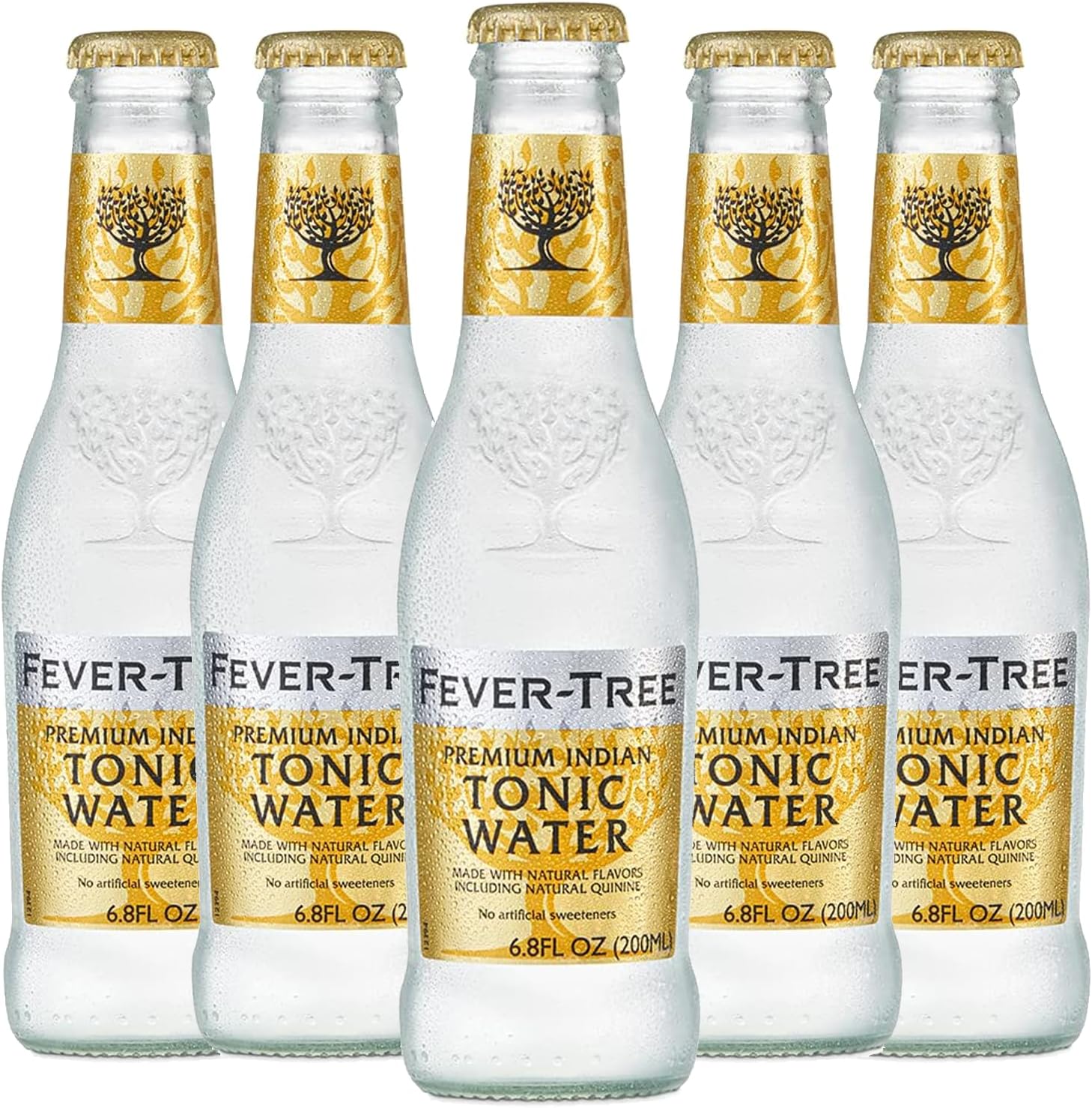 Fever Tree Premium Indian Tonic Water - Premium Quality Mixer and Soda - Refreshing Beverage for Cocktails & Mocktails 200ml Bottle
