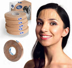 CureTape Classic Beauty Taping Face Tape | 5 Rolls of 0.4 inch Strokes | Hypoallergenic and Safe to Use for Face Taping and Beauty Taping | Reduce Wrinkes & Fine Lines | Instant Face Lift Tape