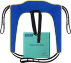 Toileting Sling with Torso Belt — Open-Bottom Commode Transfer Sling for Single Caregiver Use, Fits Hoyer & Most Patient Lifts, 600 lb Capacity, FSA HSA Eligible (Medium)