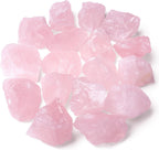DUQGUHO Rose Quartz Natural Crystal Quartz Bulk 1" Raw Rough Healing Crystal Stones Reiki Crystal Stone Tumbling Cabbing Fountain Rocks Polishing Cutting Gemstone 200g