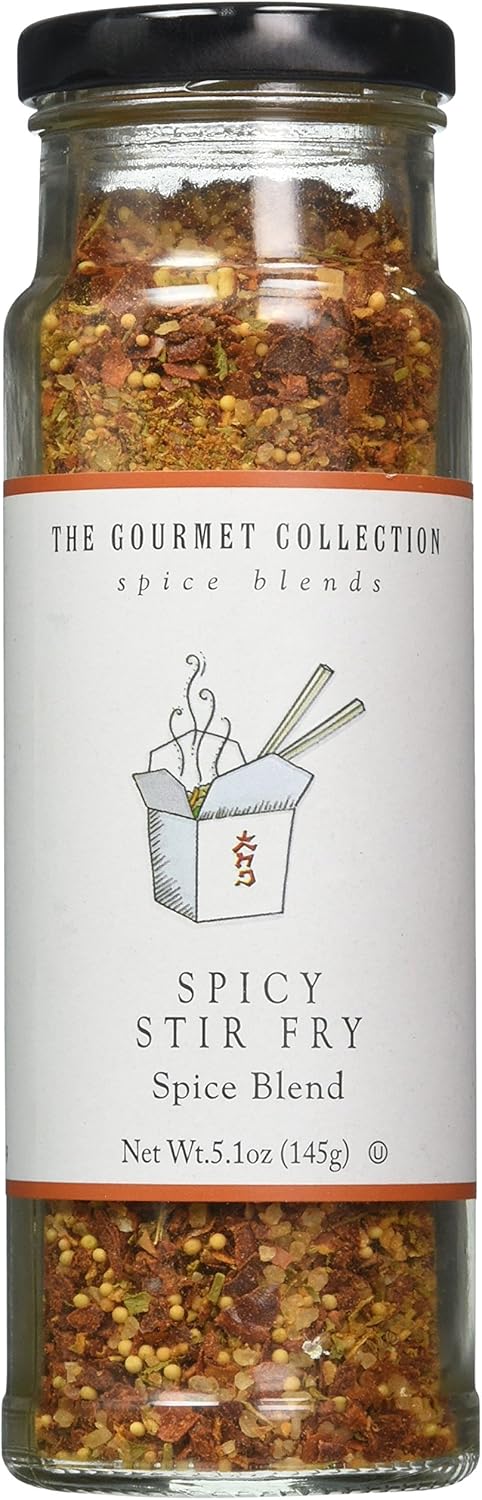 The Gourmet Collection Spice Blend - Spicy Stir Fry Seasoning Blend - Seasoning for Cooking Chicken, Beef, Vegetables: Spicy Seasoning: 156 Servings