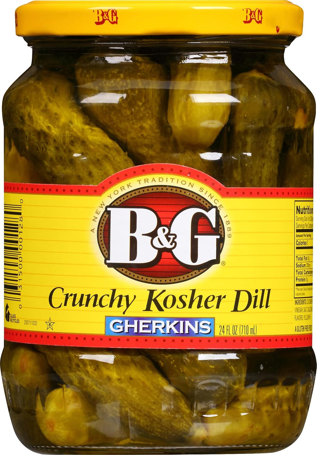 B&G Crunchy Kosher Dill Gherkins