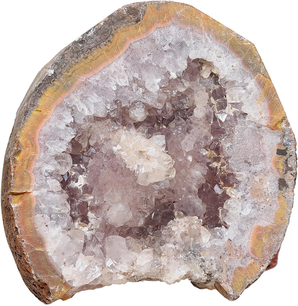Rockcloud Natural Geode Agate Specimen Irregular Quartz Crystal Cluster Mineral Stone for Home Decoration, 0.22-0.44 lb