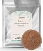 Starwest Botanicals Rosehips Powder Organic - Dried Herb for Tea & Baking, Finely Ground, Certified Kosher, Non-GMO - Bulk 1 lb Bag