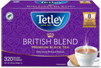 Tetley British Blend Premium Black Tea, 320 Teabags, Rainforest Alliance Certified