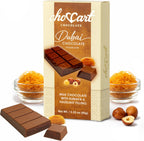 ChocCart Dubai Chocolate – Premium with Kunafa & Pistachio Filling – Viral Knafeh Chocolate Dessert Bar in Luxury Gift Box, Rich Milk (95g / 3.35 oz) - Made in Dubai (1 Pack, Hazelnut)