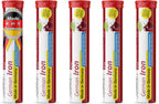 T&D German Iron 14 mg - 100 Vegan Drink Effervescent Tablets - Cherry Flavor - Made in Germany