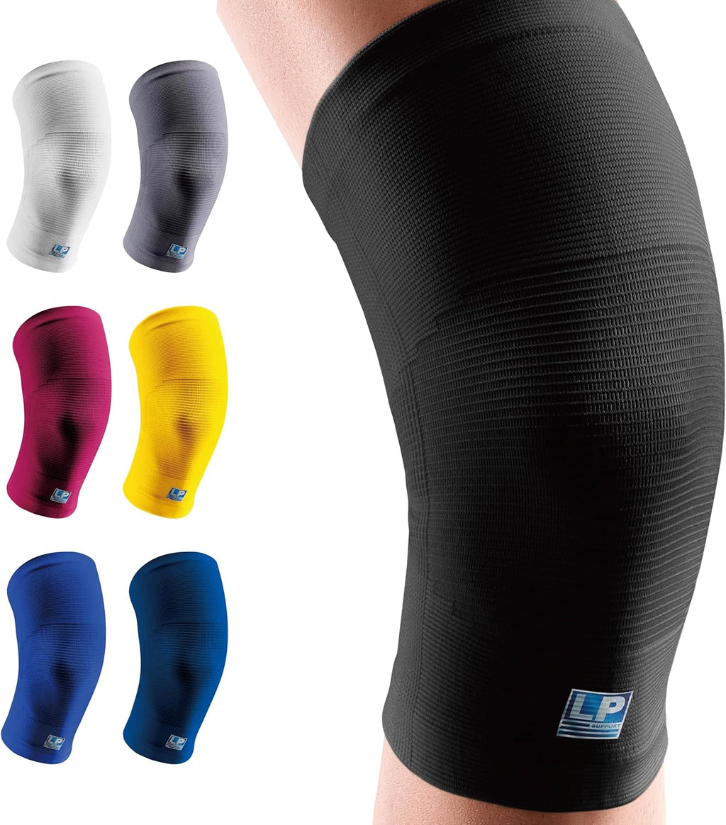 LP 647 Knee Brace For Arthritis Pain, Knee Pain Relief, Injury Recovery - Knee Sleeve For Weightlifting, Basketball, Hiking, Biking, Running, For Men Women (Black, L, 1pcs)