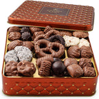 Chocolate Gift Basket, Candy Food Gifts Arrangement Platter, Gourmet Snack Box, Holiday Present Idea, Corporate, Employee Appreciation, Him & Her, Men Women Sympathy Family Parties & Get Well- Bonnie & Pop