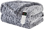 Heated Blanket Heated Throw, Electric Blanket 50"x60" Heating Blanket with 8 Hours Auto Off 10 Fast Heating Levels Machine Washable Sherpa Heated Blanket with Overheating Protection