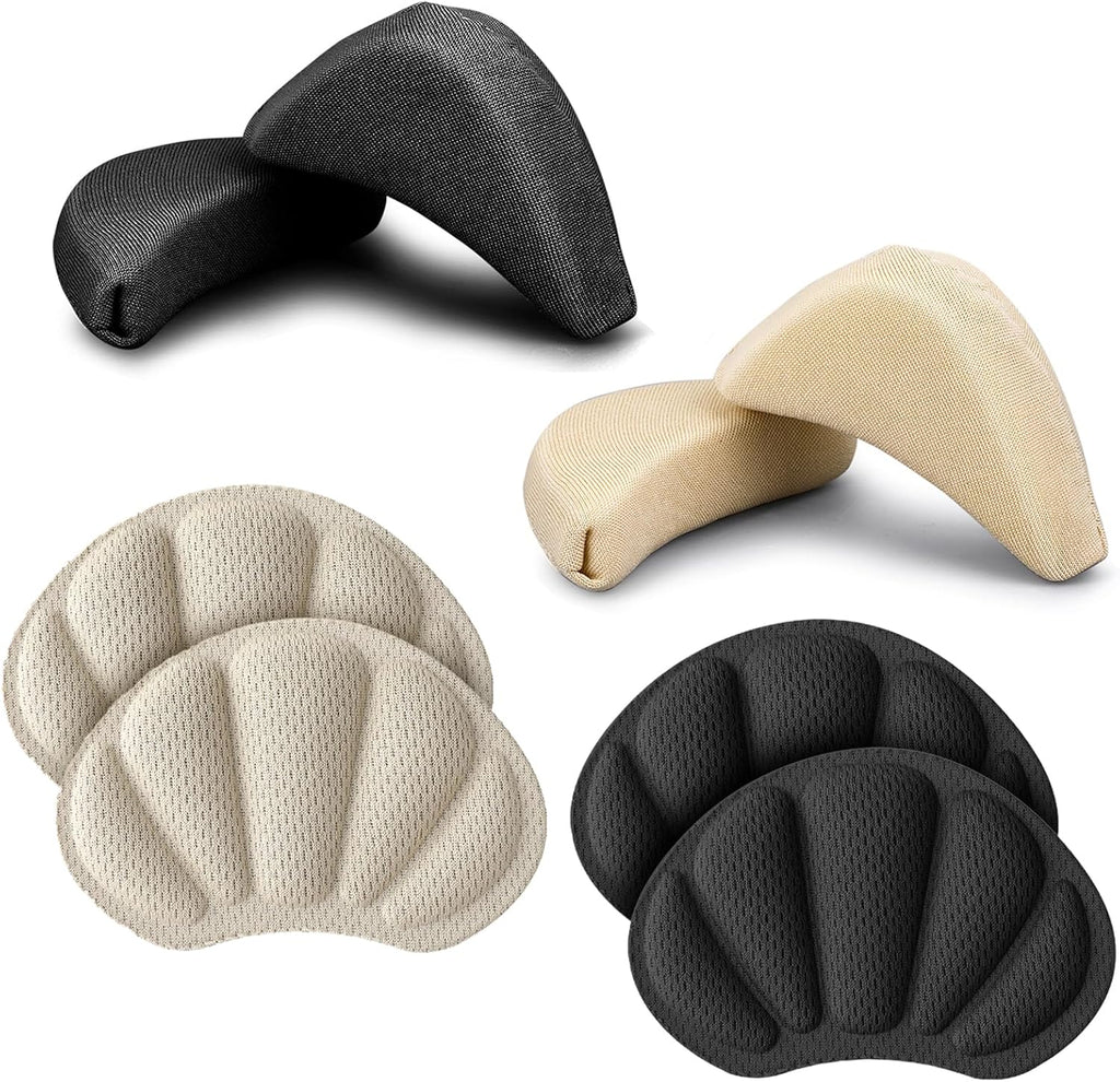 ElevateTech 8 Pcs Shoe Filler & Heel Pad Set for Too Big Shoes Inserts to Make Shoes Smaller Shoe Filler Heel Cushion Toe Inserts for LooseShoes for Men Women Heels Sneaker Pain Relief Comfort