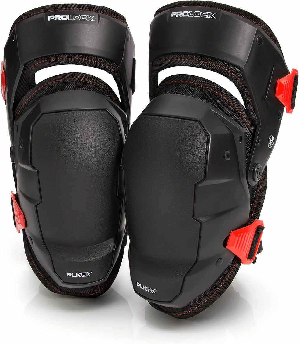 Prolock Weight-Dispersing Foam Knee Pads with Thigh Stabilization, Ideal for Flooring/Roofing, Adjustable (1 pair)